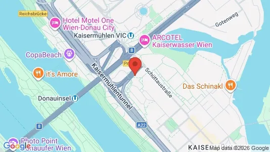 Apartments for rent i Vienna Donaustadt - kort over placeringen