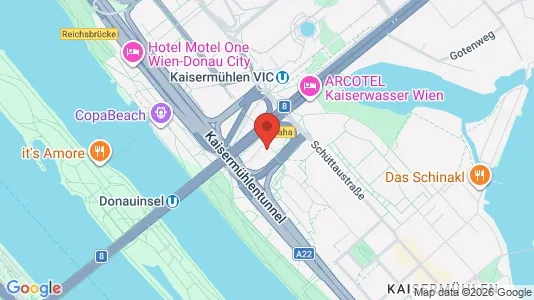 Apartments for rent i Vienna Donaustadt - kort over placeringen