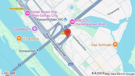 Apartments for rent i Vienna Donaustadt - kort over placeringen