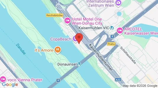 Apartments for rent i Vienna Donaustadt - kort over placeringen