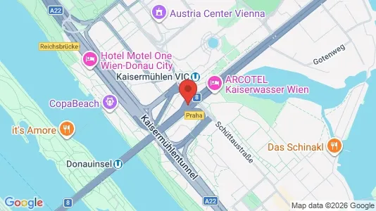 Apartments for rent i Vienna Donaustadt - kort over placeringen