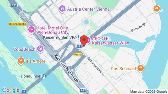Apartments for rent i Vienna Donaustadt - kort over placeringen