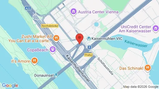 Apartments for rent i Vienna Donaustadt - kort over placeringen