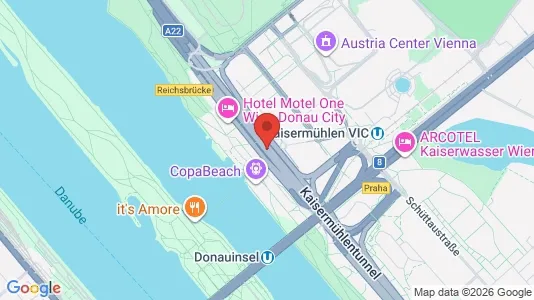Apartments for rent i Vienna Donaustadt - kort over placeringen