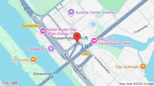 Apartments for rent i Vienna Donaustadt - kort over placeringen