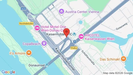 Apartments for rent i Vienna Donaustadt - kort over placeringen