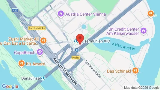 Apartments for rent i Vienna Donaustadt - kort over placeringen