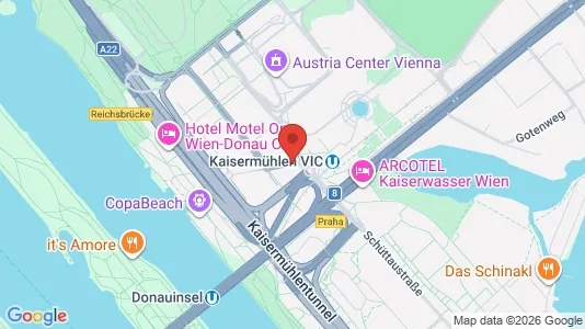 Apartments for rent i Vienna Donaustadt - kort over placeringen