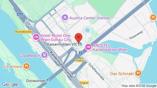Apartments for rent i Vienna Donaustadt - kort over placeringen