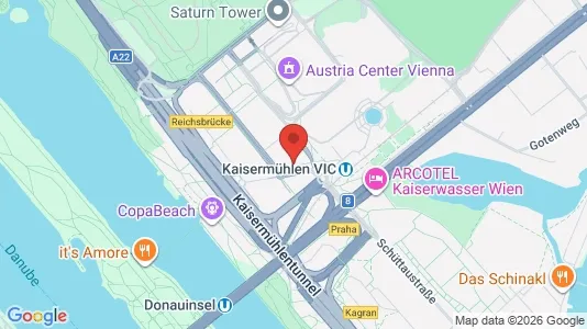 Apartments for rent i Vienna Donaustadt - kort over placeringen