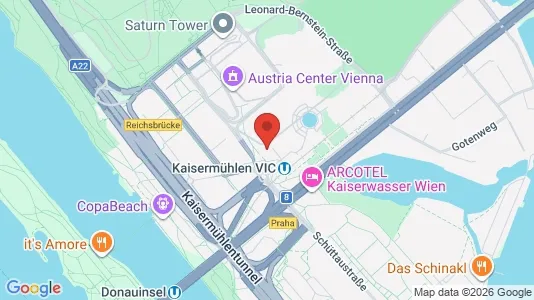 Apartments for rent i Vienna Donaustadt - kort over placeringen