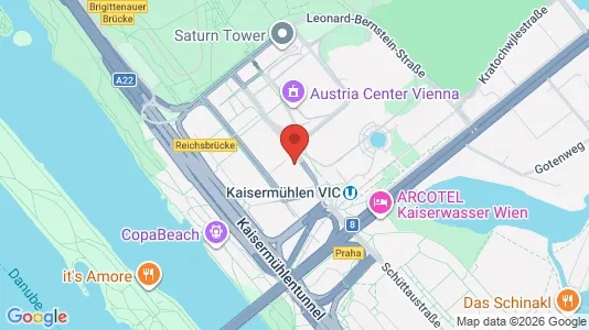 Apartments for rent i Vienna Donaustadt - kort over placeringen