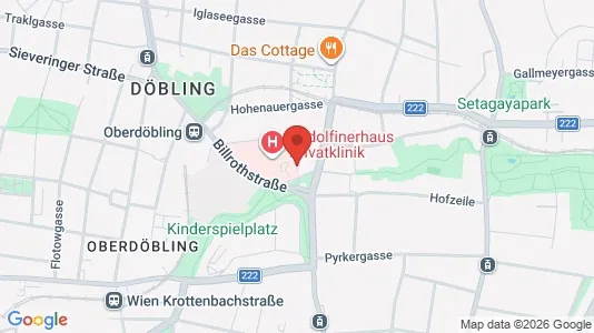 Apartments for rent i Vienna Döbling - kort over placeringen