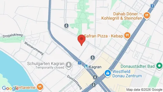 Apartments for rent i Vienna Donaustadt - kort over placeringen
