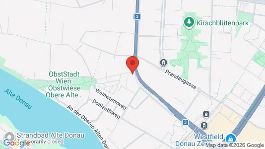 Apartments for rent i Vienna Floridsdorf - kort over placeringen