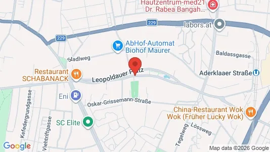 Apartments for rent i Vienna Floridsdorf - kort over placeringen