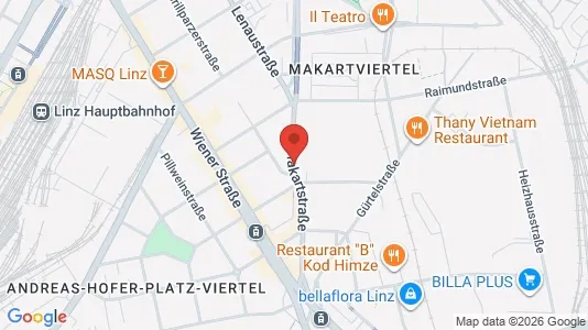 Apartments for rent i Leonding - kort over placeringen
