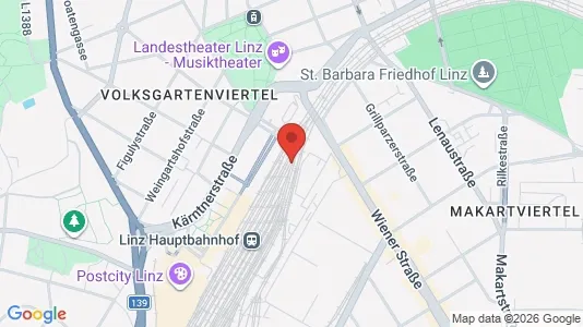 Apartments for rent i Leonding - kort over placeringen