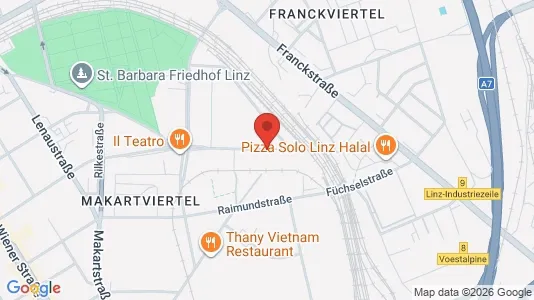 Apartments for rent i Leonding - kort over placeringen