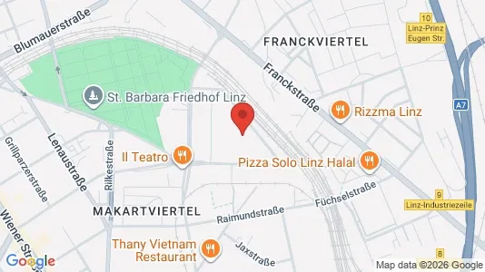 Apartments for rent i Leonding - kort over placeringen
