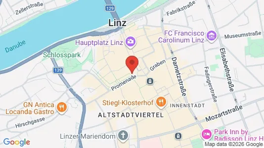 Apartments for rent i Leonding - kort over placeringen