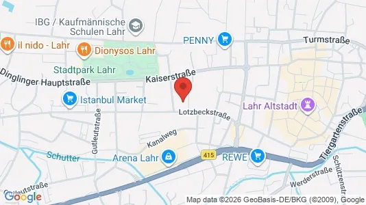 Apartments for rent i Ortenaukreis - kort over placeringen