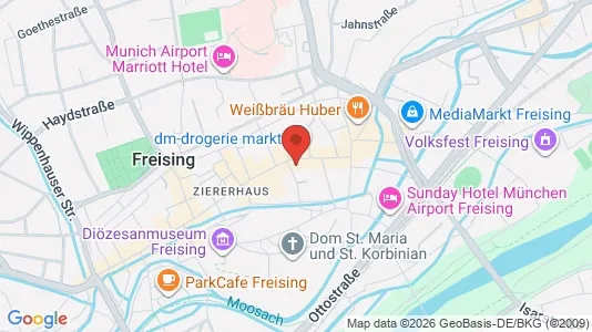 Apartments for rent i Freising (Disctrict) - kort over placeringen