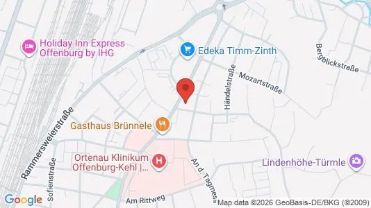 Apartments for rent i Ortenaukreis - kort over placeringen