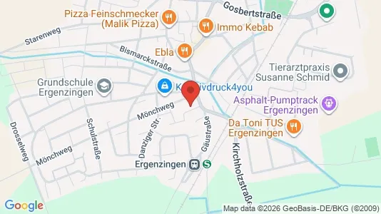 Apartments for rent i Tübingen - kort over placeringen