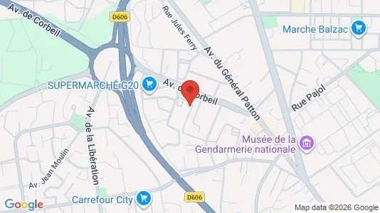Apartments for rent i Melun - kort over placeringen
