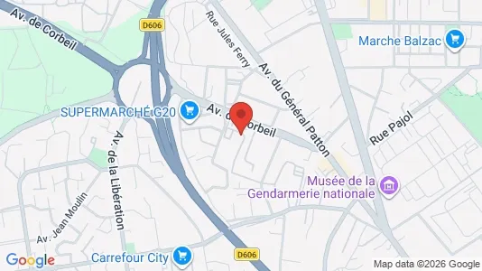 Apartments for rent i Melun - kort over placeringen