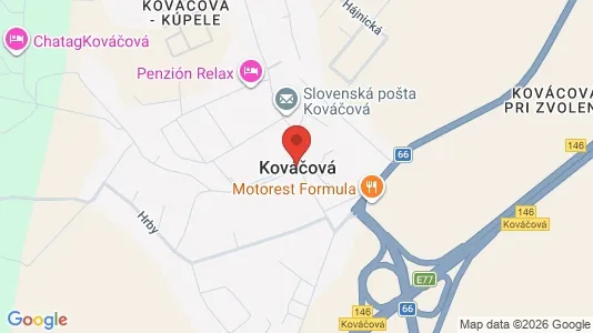 Apartments for rent i Zvolen - kort over placeringen