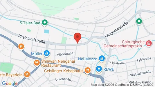 Apartments for rent i Göppingen - kort over placeringen