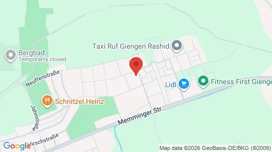 Apartments for rent i Heidenheim - kort over placeringen