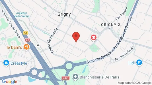 Apartments for rent i Évry - kort over placeringen