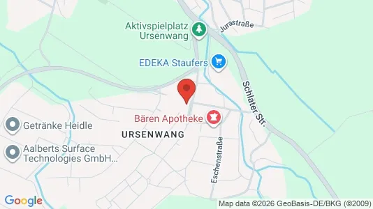 Apartments for rent i Göppingen - kort over placeringen