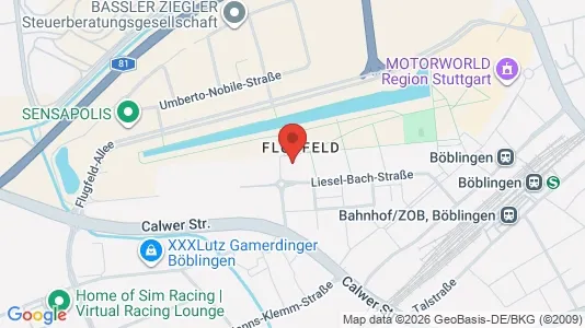 Apartments for rent i Böblingen - kort over placeringen