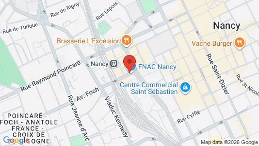 Apartments for rent i Nancy - kort over placeringen