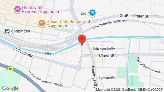 Apartments for rent i Göppingen - kort over placeringen