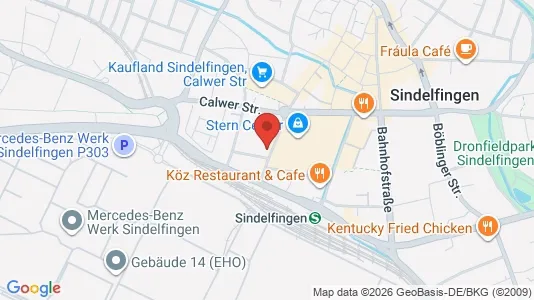 Apartments for rent i Böblingen - kort over placeringen