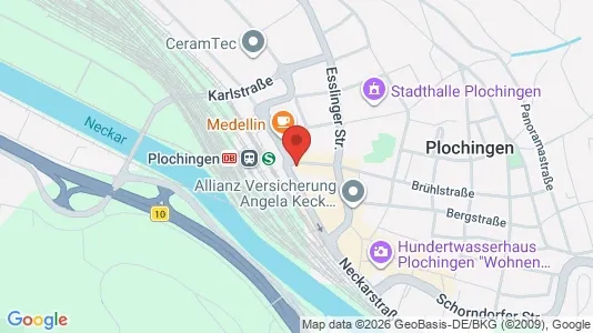 Apartments for rent i Esslingen - kort over placeringen