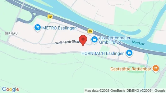Apartments for rent i Esslingen - kort over placeringen