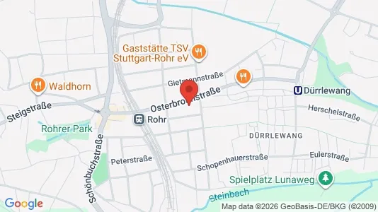 Apartments for rent i Stuttgart Vaihingen - kort over placeringen