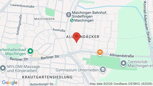 Apartments for rent i Böblingen - kort over placeringen