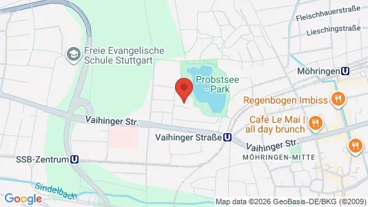 Apartments for rent i Stuttgart Möhringen - kort over placeringen
