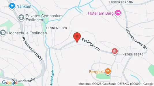 Apartments for rent i Esslingen - kort over placeringen
