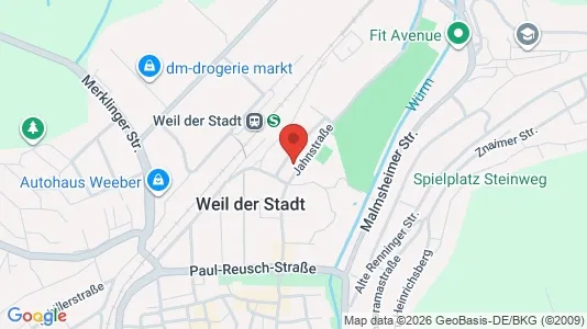 Apartments for rent i Böblingen - kort over placeringen
