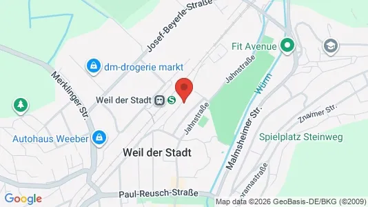 Apartments for rent i Böblingen - kort over placeringen