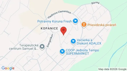 Apartments for rent i Prešov - kort over placeringen