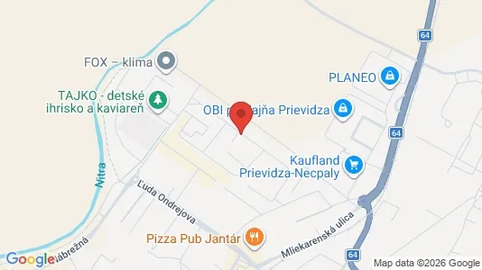 Apartments for rent i Komárno - kort over placeringen
